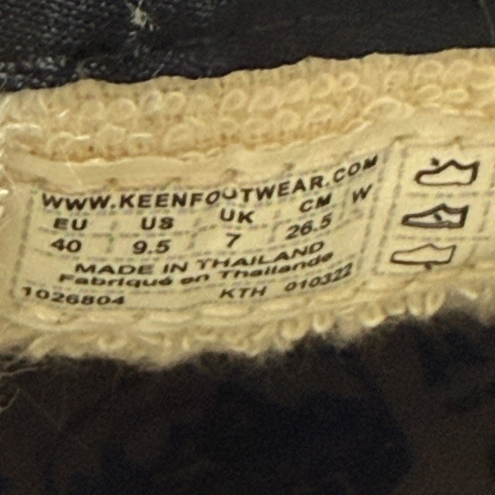 Keen Elsa Sneakers Womens 9.5 Black Gray Plaid Wool Blend Lace Up 1026804 - Picture 6 of 9